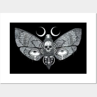 Lucero Band Logo Butterfly Dark Posters and Art